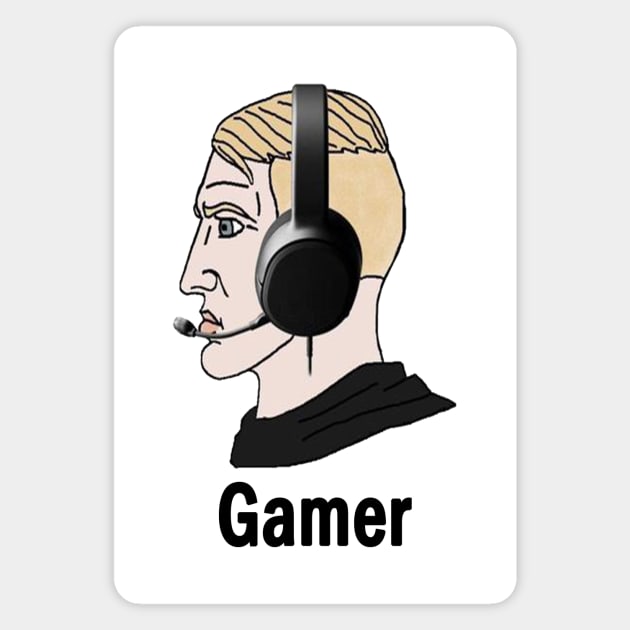 Yes Chad Gamer Meme Magnet by Huschild